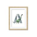 Picture of Green Dino A  _GroupedProduct_Rectangle_Portrait_Mini_ _GroupedProduct_Rectangle_Portrait_Framed_Matted_