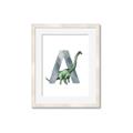 Picture of Green Dino A  _GroupedProduct_Rectangle_Portrait_Mini_ _GroupedProduct_Rectangle_Portrait_Framed_Matted_