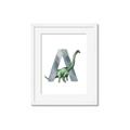 Picture of Green Dino A  _GroupedProduct_Rectangle_Portrait_Mini_ _GroupedProduct_Rectangle_Portrait_Framed_Matted_