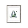 Picture of Green Dino A  _GroupedProduct_Rectangle_Portrait_Mini_ _GroupedProduct_Rectangle_Portrait_Framed_Matted_