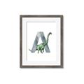 Picture of Green Dino A  _GroupedProduct_Rectangle_Portrait_Mini_ _GroupedProduct_Rectangle_Portrait_Framed_Matted_