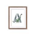 Picture of Green Dino A  _GroupedProduct_Rectangle_Portrait_Mini_ _GroupedProduct_Rectangle_Portrait_Framed_Matted_