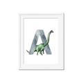 Picture of Green Dino A  _GroupedProduct_Rectangle_Portrait_Mini_ _GroupedProduct_Rectangle_Portrait_Framed_Matted_
