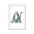 Picture of Green Dino A  _GroupedProduct_Rectangle_Portrait_Mini_ _GroupedProduct_Rectangle_Portrait_Framed_Matted_