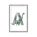 Picture of Green Dino A  _GroupedProduct_Rectangle_Portrait_Mini_ _GroupedProduct_Rectangle_Portrait_Framed_Matted_