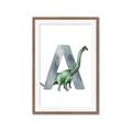 Picture of Green Dino A  _GroupedProduct_Rectangle_Portrait_Mini_ _GroupedProduct_Rectangle_Portrait_Framed_Matted_