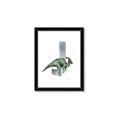 Picture of Green Dino J  _GroupedProduct_Rectangle_Portrait_Mini_ _GroupedProduct_Rectangle_Portrait_Framed_Matted_
