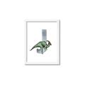 Picture of Green Dino J  _GroupedProduct_Rectangle_Portrait_Mini_ _GroupedProduct_Rectangle_Portrait_Framed_Matted_