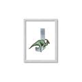 Picture of Green Dino J  _GroupedProduct_Rectangle_Portrait_Mini_ _GroupedProduct_Rectangle_Portrait_Framed_Matted_