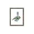 Picture of Green Dino J  _GroupedProduct_Rectangle_Portrait_Mini_ _GroupedProduct_Rectangle_Portrait_Framed_Matted_