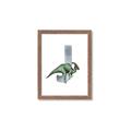 Picture of Green Dino J  _GroupedProduct_Rectangle_Portrait_Mini_ _GroupedProduct_Rectangle_Portrait_Framed_Matted_