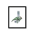 Picture of Green Dino J  _GroupedProduct_Rectangle_Portrait_Mini_ _GroupedProduct_Rectangle_Portrait_Framed_Matted_