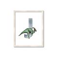 Picture of Green Dino J  _GroupedProduct_Rectangle_Portrait_Mini_ _GroupedProduct_Rectangle_Portrait_Framed_Matted_