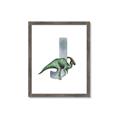 Picture of Green Dino J  _GroupedProduct_Rectangle_Portrait_Mini_ _GroupedProduct_Rectangle_Portrait_Framed_Matted_