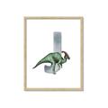 Picture of Green Dino J  _GroupedProduct_Rectangle_Portrait_Mini_ _GroupedProduct_Rectangle_Portrait_Framed_Matted_