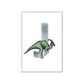 Picture of Green Dino J  _GroupedProduct_Rectangle_Portrait_Mini_ _GroupedProduct_Rectangle_Portrait_Framed_Matted_