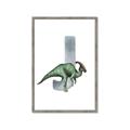 Picture of Green Dino J  _GroupedProduct_Rectangle_Portrait_Mini_ _GroupedProduct_Rectangle_Portrait_Framed_Matted_