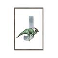 Picture of Green Dino J  _GroupedProduct_Rectangle_Portrait_Mini_ _GroupedProduct_Rectangle_Portrait_Framed_Matted_
