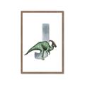 Picture of Green Dino J  _GroupedProduct_Rectangle_Portrait_Mini_ _GroupedProduct_Rectangle_Portrait_Framed_Matted_