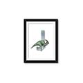 Picture of Green Dino J  _GroupedProduct_Rectangle_Portrait_Mini_ _GroupedProduct_Rectangle_Portrait_Framed_Matted_