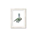 Picture of Green Dino J  _GroupedProduct_Rectangle_Portrait_Mini_ _GroupedProduct_Rectangle_Portrait_Framed_Matted_