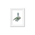 Picture of Green Dino J  _GroupedProduct_Rectangle_Portrait_Mini_ _GroupedProduct_Rectangle_Portrait_Framed_Matted_