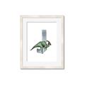 Picture of Green Dino J  _GroupedProduct_Rectangle_Portrait_Mini_ _GroupedProduct_Rectangle_Portrait_Framed_Matted_