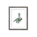 Picture of Green Dino J  _GroupedProduct_Rectangle_Portrait_Mini_ _GroupedProduct_Rectangle_Portrait_Framed_Matted_