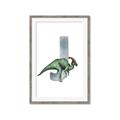 Picture of Green Dino J  _GroupedProduct_Rectangle_Portrait_Mini_ _GroupedProduct_Rectangle_Portrait_Framed_Matted_