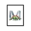 Picture of Green Dino M  _GroupedProduct_Rectangle_Portrait_Mini_ _GroupedProduct_Rectangle_Portrait_Framed_Matted_