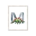 Picture of Green Dino M  _GroupedProduct_Rectangle_Portrait_Mini_ _GroupedProduct_Rectangle_Portrait_Framed_Matted_
