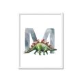 Picture of Green Dino M  _GroupedProduct_Rectangle_Portrait_Mini_ _GroupedProduct_Rectangle_Portrait_Framed_Matted_