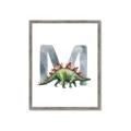 Picture of Green Dino M  _GroupedProduct_Rectangle_Portrait_Mini_ _GroupedProduct_Rectangle_Portrait_Framed_Matted_