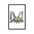Picture of Green Dino M  _GroupedProduct_Rectangle_Portrait_Mini_ _GroupedProduct_Rectangle_Portrait_Framed_Matted_