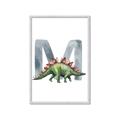 Picture of Green Dino M  _GroupedProduct_Rectangle_Portrait_Mini_ _GroupedProduct_Rectangle_Portrait_Framed_Matted_