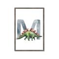 Picture of Green Dino M  _GroupedProduct_Rectangle_Portrait_Mini_ _GroupedProduct_Rectangle_Portrait_Framed_Matted_