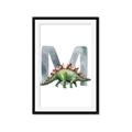 Picture of Green Dino M  _GroupedProduct_Rectangle_Portrait_Mini_ _GroupedProduct_Rectangle_Portrait_Framed_Matted_