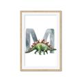 Picture of Green Dino M  _GroupedProduct_Rectangle_Portrait_Mini_ _GroupedProduct_Rectangle_Portrait_Framed_Matted_
