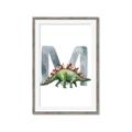 Picture of Green Dino M  _GroupedProduct_Rectangle_Portrait_Mini_ _GroupedProduct_Rectangle_Portrait_Framed_Matted_