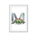 Picture of Green Dino M  _GroupedProduct_Rectangle_Portrait_Mini_ _GroupedProduct_Rectangle_Portrait_Framed_Matted_