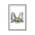 Picture of Green Dino M  _GroupedProduct_Rectangle_Portrait_Mini_ _GroupedProduct_Rectangle_Portrait_Framed_Matted_