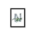 Picture of Green Dino N  _GroupedProduct_Rectangle_Portrait_Mini_ _GroupedProduct_Rectangle_Portrait_Framed_Matted_