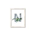 Picture of Green Dino N  _GroupedProduct_Rectangle_Portrait_Mini_ _GroupedProduct_Rectangle_Portrait_Framed_Matted_