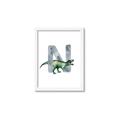 Picture of Green Dino N  _GroupedProduct_Rectangle_Portrait_Mini_ _GroupedProduct_Rectangle_Portrait_Framed_Matted_