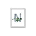 Picture of Green Dino N  _GroupedProduct_Rectangle_Portrait_Mini_ _GroupedProduct_Rectangle_Portrait_Framed_Matted_