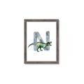Picture of Green Dino N  _GroupedProduct_Rectangle_Portrait_Mini_ _GroupedProduct_Rectangle_Portrait_Framed_Matted_