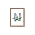 Picture of Green Dino N  _GroupedProduct_Rectangle_Portrait_Mini_ _GroupedProduct_Rectangle_Portrait_Framed_Matted_