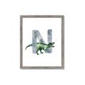 Picture of Green Dino N  _GroupedProduct_Rectangle_Portrait_Mini_ _GroupedProduct_Rectangle_Portrait_Framed_Matted_