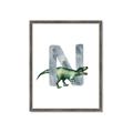 Picture of Green Dino N  _GroupedProduct_Rectangle_Portrait_Mini_ _GroupedProduct_Rectangle_Portrait_Framed_Matted_