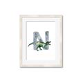 Picture of Green Dino N  _GroupedProduct_Rectangle_Portrait_Mini_ _GroupedProduct_Rectangle_Portrait_Framed_Matted_